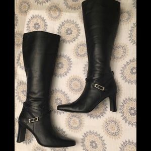 Nine West high leather boots.